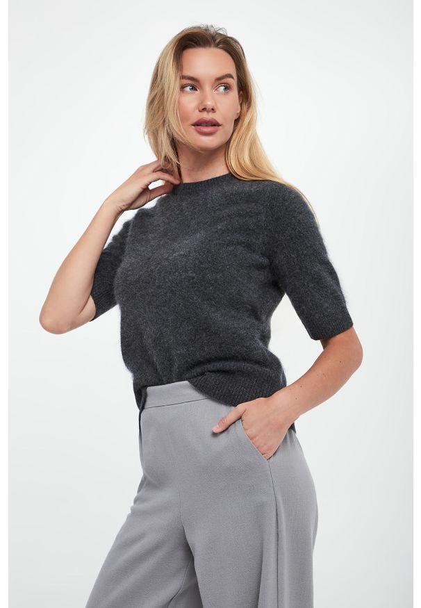 Marella - Sweter damski wełniany Jim MARELLA MONOCHROME. Materiał: wełna