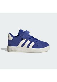 Adidas - Buty Grand Court 2.0 Kids. Kolor: czarny, niebieski, wielokolorowy, biały. Sport: turystyka piesza