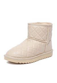 DeeZee Śniegowce MXPZ-17 Beżowy. Kolor: beżowy. Materiał: materiał #3