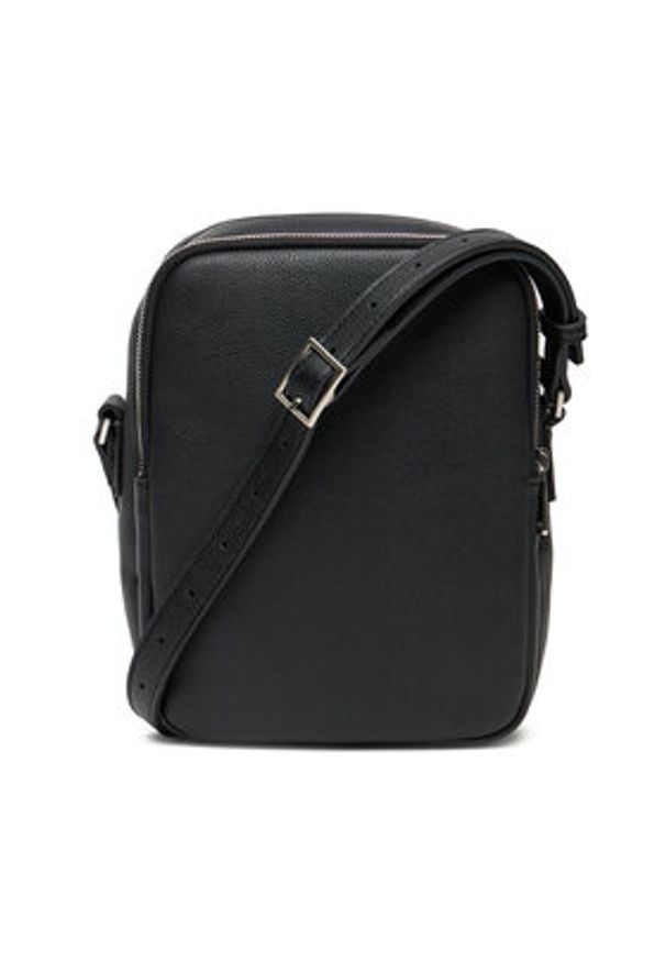 Calvin Klein Saszetka Micro Pebble Crossbody S LV04D3076G Czarny. Kolor: czarny. Materiał: skóra