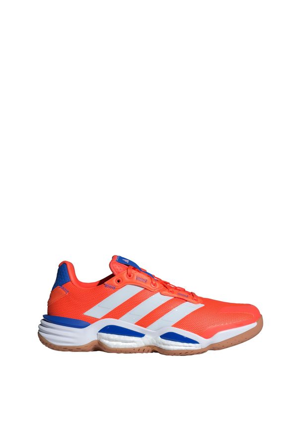 Adidas - Buty Stabil 16 Indoor. Kolor: pomarańczowy, biały, wielokolorowy, niebieski. Materiał: materiał