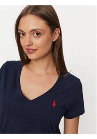 Polo Ralph Lauren T-Shirt 211902403002 Granatowy Regular Fit. Typ kołnierza: polo. Kolor: niebieski. Materiał: bawełna #5