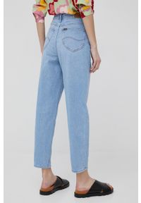 Lee jeansy STELLA TAPERED MID ALTON damskie high waist. Stan: podwyższony. Kolor: niebieski