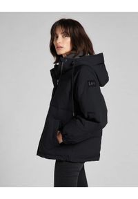 Lee - LEE SHORT PUFFER DAMSKA KURTKA ZIMOWA BLACK L56HXW01. Sezon: zima