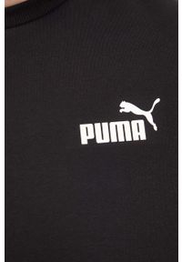 Puma bluza męska kolor czarny gładka. Okazja: na co dzień. Kolor: czarny. Materiał: włókno, dzianina, materiał. Wzór: gładki. Styl: casual #5