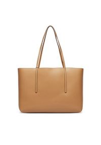 Calvin Klein Torebka Foil Logo Tote LV04F3274G Beżowy. Kolor: beżowy. Materiał: skórzane #5