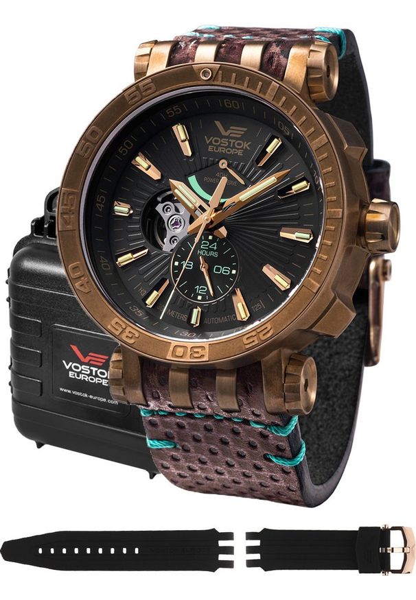 Zegarek Vostok Europe Zegarek męski Vostok Europe YN84-575O540 brązowy. Kolor: brązowy