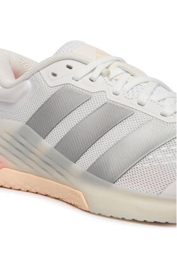 Adidas - adidas Buty na siłownię Dropset 4 Training JR4666 Biały. Kolor: biały. Materiał: materiał. Sport: fitness