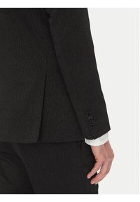 Karl Lagerfeld - KARL LAGERFELD Marynarka 155244 552042 Czarny Regular Fit. Typ kołnierza: dekolt w karo. Kolor: czarny. Materiał: bawełna