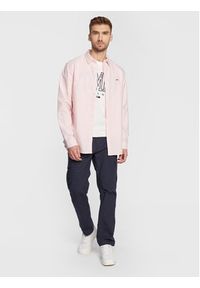 Tommy Jeans Koszula Classic Oxford DM0DM15408 Różowy Classic Fit. Kolor: różowy. Materiał: bawełna #4
