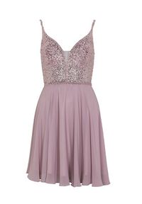 Swing Sukienka koktajlowa 5AE19300 Różowy Slim Fit. Kolor: różowy. Materiał: syntetyk. Styl: wizytowy #3