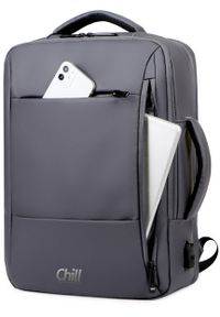 Guess - Chill Innovation Chill Voyage 17" PC Backpack, Grey, City, Unisex, 43.2 cm (17"), Notebook compartment, Polyester #1