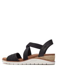 skechers - Skechers Sandały Bobs Arch Fit Beach Kiss Boho Beyond 114013/BLK Czarny. Kolor: czarny. Materiał: materiał. Styl: boho #5