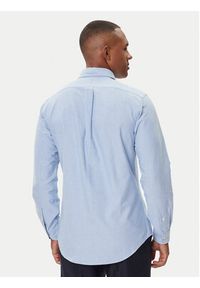 Polo Ralph Lauren Koszula Cupdppcs 710792041002 Błękitny Custom Fit. Typ kołnierza: polo. Kolor: niebieski. Materiał: bawełna #4