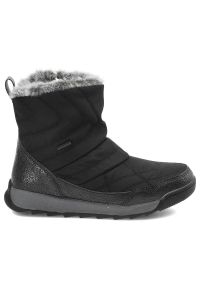 Czarne Śniegowce Cross Jeans Ocieplane Buty Damskie. Okazja: na uczelnię. Kolor: czarny. Materiał: syntetyk, futro, skóra ekologiczna, materiał. Szerokość cholewki: normalna. Wzór: aplikacja #6