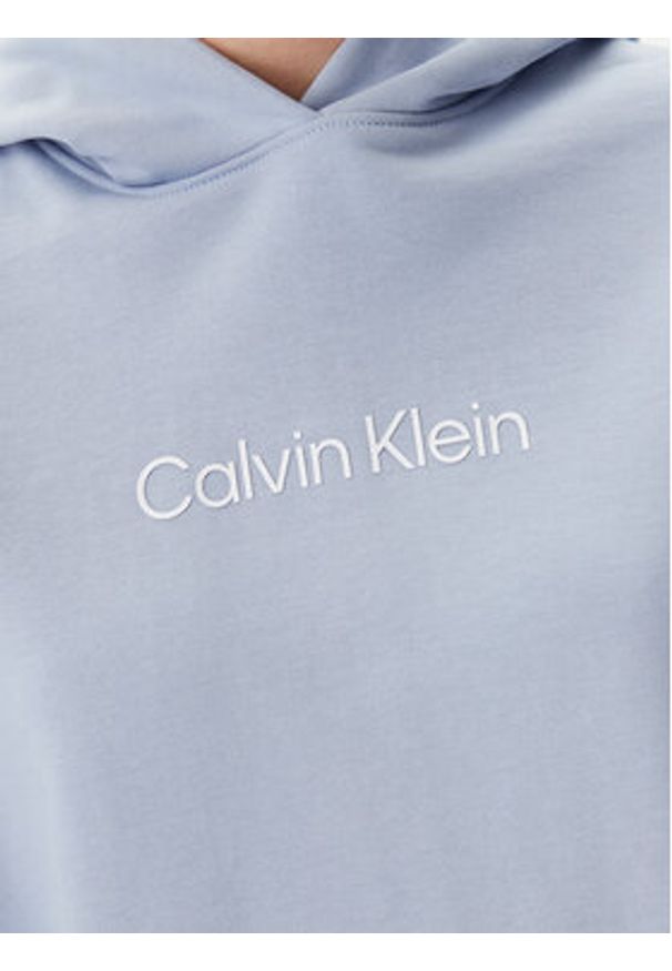 Calvin Klein Bluza Hero Logo K20K205449 Niebieski Regular Fit. Kolor: niebieski. Materiał: bawełna