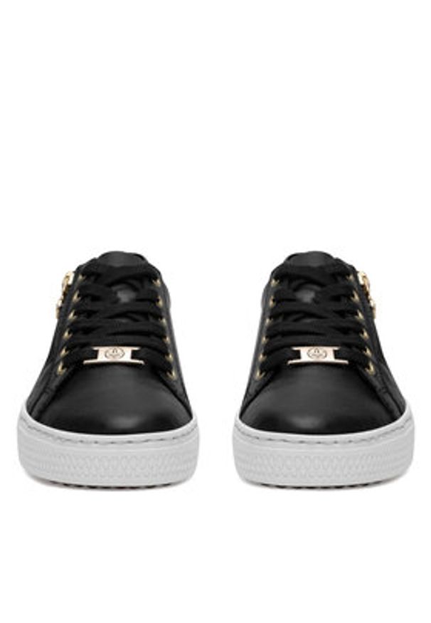 Rieker Sneakersy L59L1-01 Czarny. Kolor: czarny. Materiał: skóra
