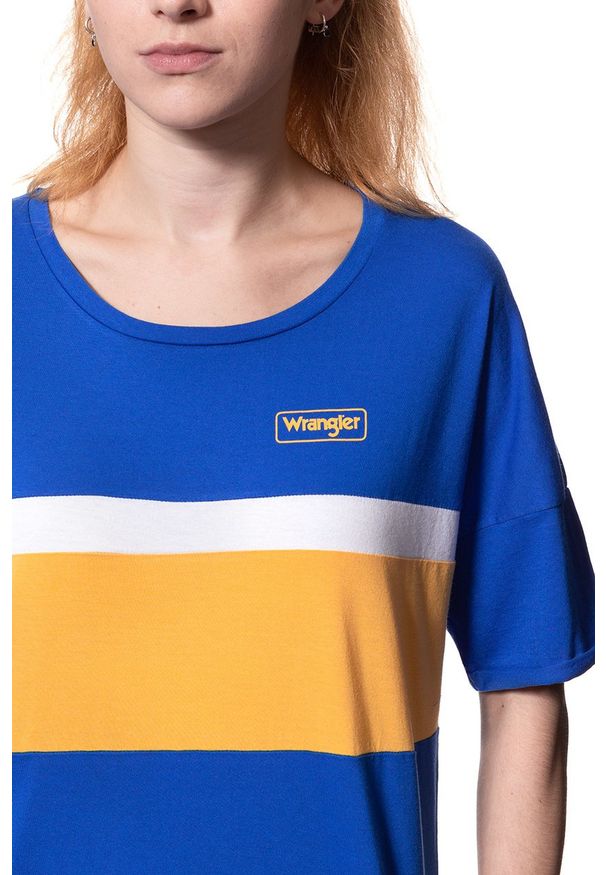 Wrangler - DAMSKA SUKIENKA WRANGLER B&Y TEE DRESS NAUTICAL BLUE W902LF6V2 112132416