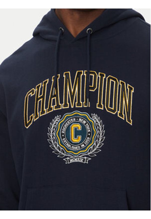 Champion Bluza 221172 Granatowy Regular Fit. Kolor: niebieski. Materiał: bawełna