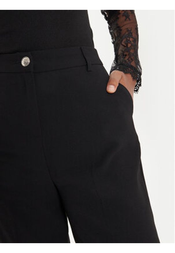 Morgan Spodnie materiałowe 242-PTRAP.F Czarny Wide Leg. Kolor: czarny. Materiał: syntetyk