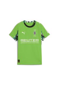 Puma - Młodzieżowa koszulka wyjazdowa Borussia Mönchengladbach 25/26 PUMA. Kolor: zielony, biały, wielokolorowy. Sport: piłka nożna #1