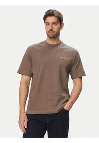 Jack & Jones T-Shirt Blaowen Ss 12292397 Brązowy Regular Fit. Kolor: brązowy. Materiał: bawełna #1