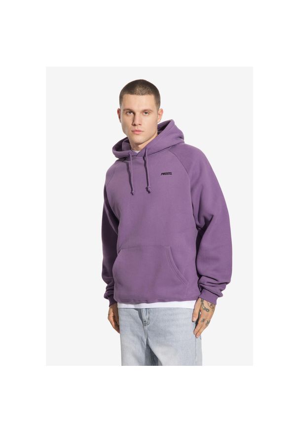 Bluza sportowa męska Prosto Skizzle z kapturem. Typ kołnierza: kaptur. Kolor: fioletowy