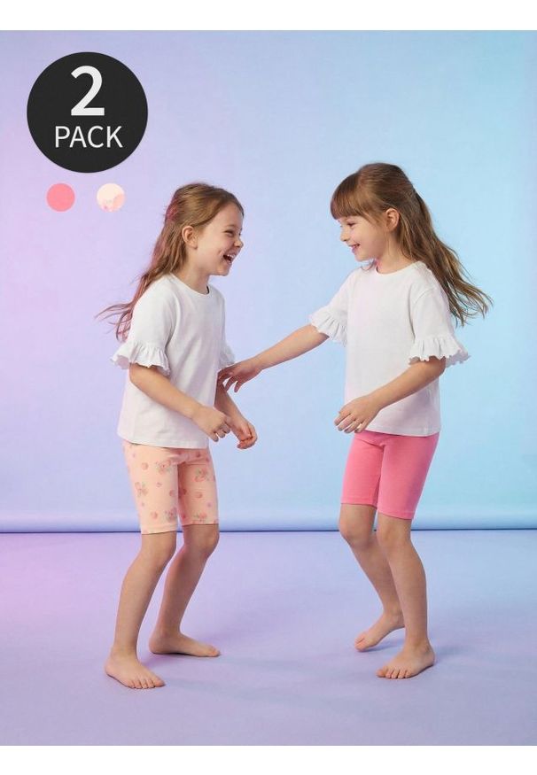 Sinsay - Bawełniane legginsy 2 pack - wielobarwny. Materiał: bawełna