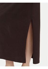 only - ONLY Sukienka codzienna Onlmara 15357675 Brązowy ciemny Regular Fit. Okazja: na co dzień. Kolor: brązowy. Materiał: bawełna. Typ sukienki: proste. Styl: casual #2