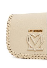 Love Moschino - LOVE MOSCHINO Torebka JC4125PP1MLJ0110 Beżowy. Kolor: beżowy. Materiał: skórzane #4