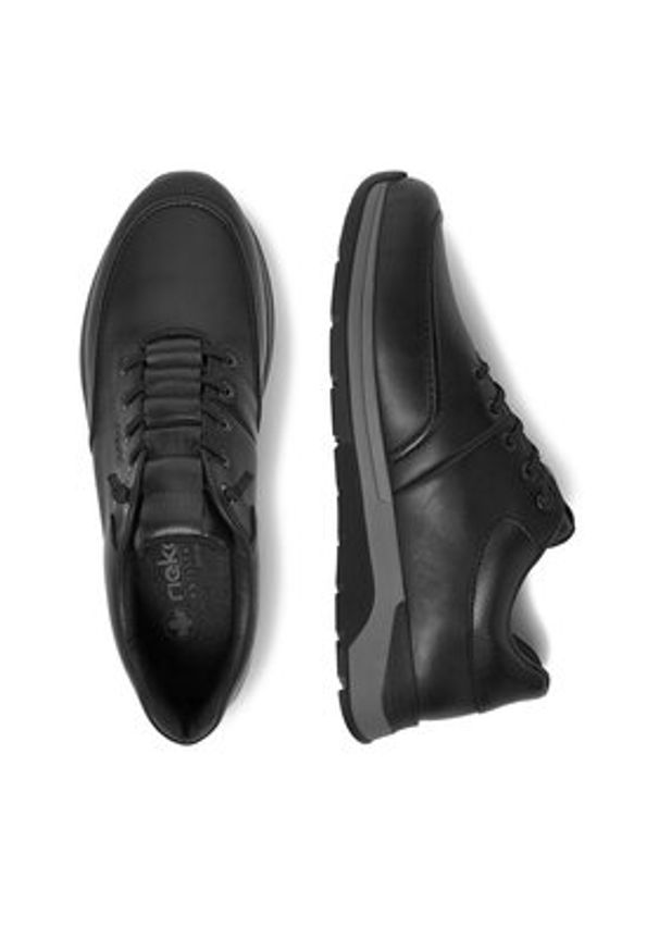 Rieker Półbuty 39658-00 Czarny. Kolor: czarny. Materiał: skóra