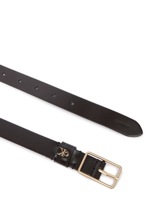Calvin Klein Pasek Square Buckle Ck Loop 25Mm LV04F7050G Brązowy. Kolor: brązowy. Materiał: skóra