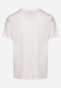 Born2be - Biała Bawełniana Koszulka T-shirt Basic z Dekoltem w Serek Malvinea. Okazja: na spotkanie biznesowe, do pracy, na co dzień. Typ kołnierza: dekolt w serek. Kolor: biały. Materiał: bawełna. Styl: biznesowy, casual, elegancki