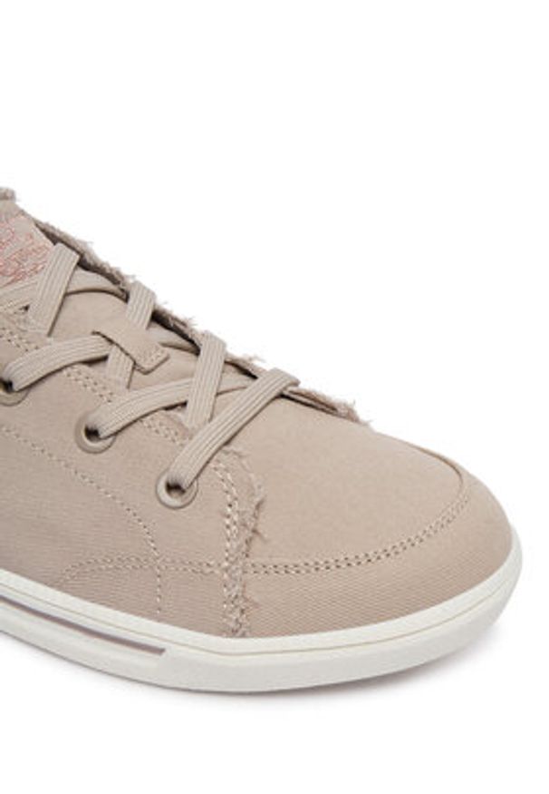 skechers - Skechers Sneakersy BOBS B Cute 2.0 114150/TPE Beżowy. Kolor: beżowy. Materiał: skóra