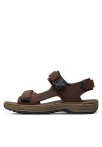 Clarks Sandały Saltway Trail 26176905 Brązowy. Kolor: brązowy. Materiał: materiał #4