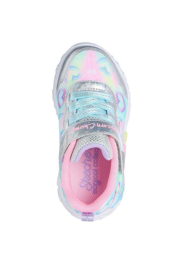 skechers - Adidasy Skechers S Lights-unicorn Charmer-lil, Dzieci. Okazja: na co dzień. Kolor: wielokolorowy. Materiał: materiał