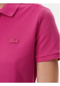Lacoste Polo PF5462 Różowy Slim Fit. Typ kołnierza: polo. Kolor: różowy. Materiał: bawełna