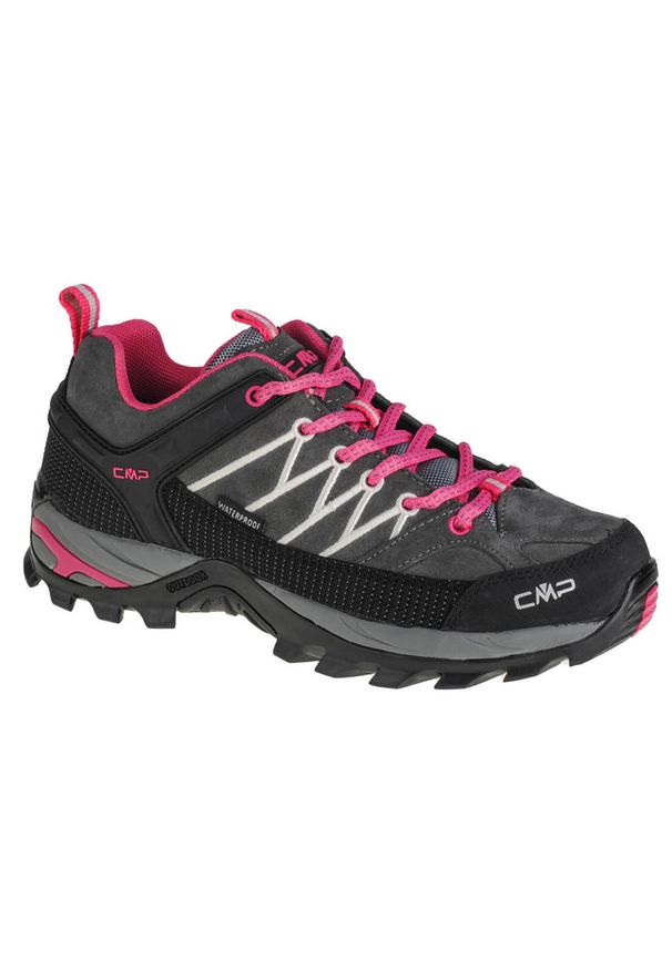 Buty trekkingowe damskie CMP Rigel Low. Kolor: różowy, szary, wielokolorowy, czarny