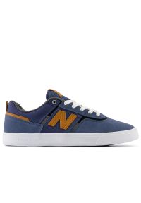 Buty New Balance Numeric NM306OLG - niebieskie. Kolor: niebieski. Materiał: guma, syntetyk, zamsz, materiał. Szerokość cholewki: normalna. Sport: turystyka piesza, skateboard