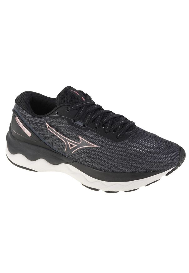 Buty do biegania damskie Mizuno Wave Skyrise 3. Kolor: czarny, szary. Materiał: guma, syntetyk, materiał. Model: Mizuno Wave. Sport: bieganie