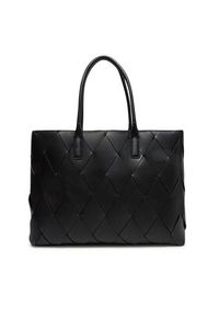 Calvin Klein Torebka Ck Woven Medium Shopper K60K612994 Czarny. Kolor: czarny. Materiał: skórzane #5