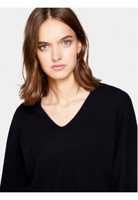 Sisley Sweter 1044M400T Czarny Regular Fit. Kolor: czarny. Materiał: wełna #4