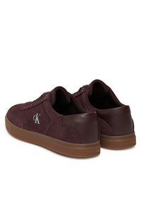 Calvin Klein Sneakersy Low Pro Cups Lace Up Sue Mix Mg HW0HW02683 Bordowy. Kolor: czerwony. Materiał: zamsz, skóra #5