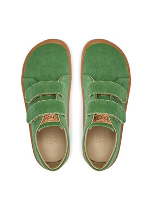 Froddo Sneakersy Barefoot Vegan G3130248-1 D Zielony. Kolor: zielony. Materiał: materiał