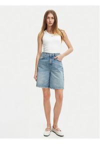 Marella Szorty jeansowe Short 2513141024 Niebieski Regular Fit. Kolor: niebieski. Materiał: bawełna #5