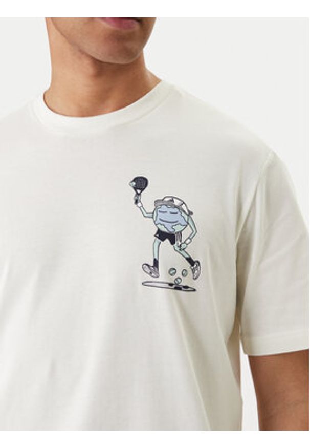 Adidas - adidas T-Shirt Earth Day Padel Graphic KB4906 Biały Regular Fit. Kolor: biały. Materiał: bawełna