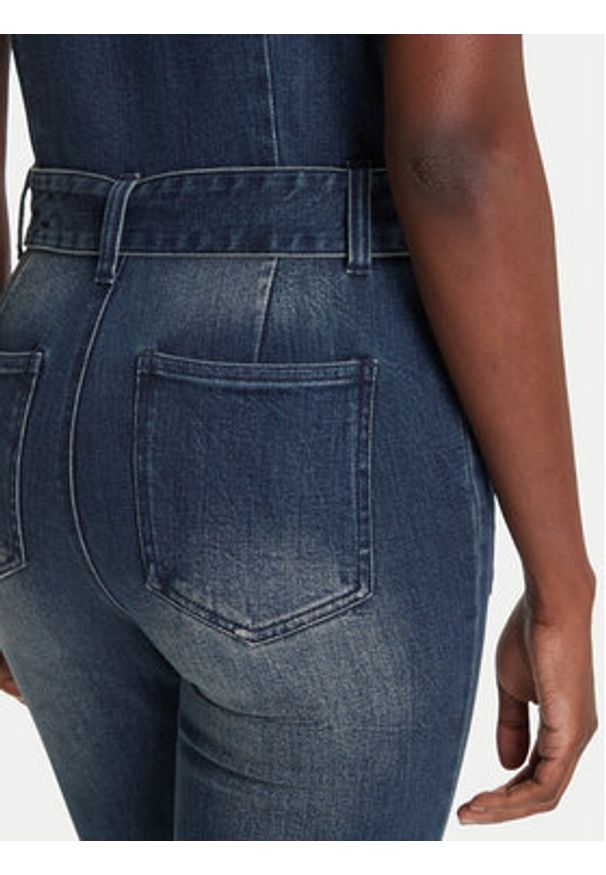 Desigual Kombinezon Glenn 25WWDD07 Granatowy Regular Fit. Kolor: niebieski. Materiał: bawełna