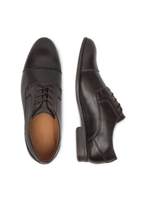 Lanetti Półbuty VIGO-13 MBS Brązowy. Kolor: brązowy. Materiał: skóra