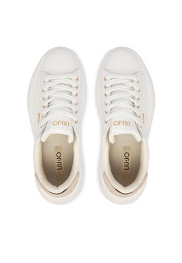 Liu Jo Sneakersy Casper 01 BA6069 PX026 Biały. Kolor: biały. Materiał: skóra