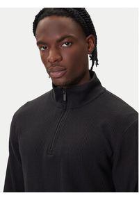 BOSS Bluza Structure 50545597 Czarny Regular Fit. Kolor: czarny. Materiał: bawełna, syntetyk #5